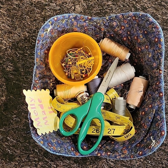 Cozies Upcycled Jeans Molly Made It Design Hand Crafted Blue Floral - Picture 8 of 13